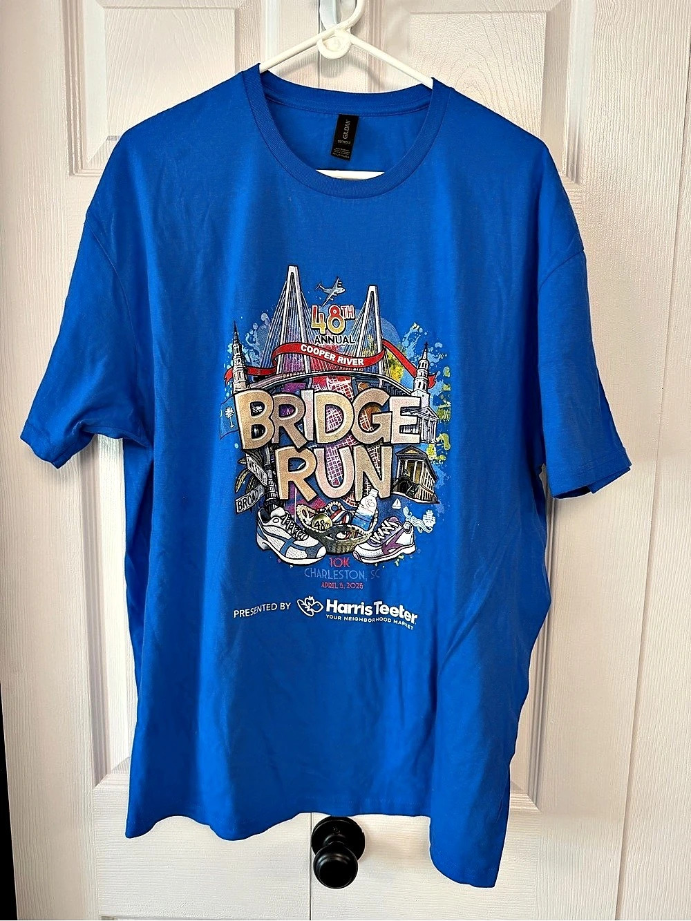 Gildan 48th Annual Cooper River Bridge Run 10K Charleston 2020 T-shirt Graphic